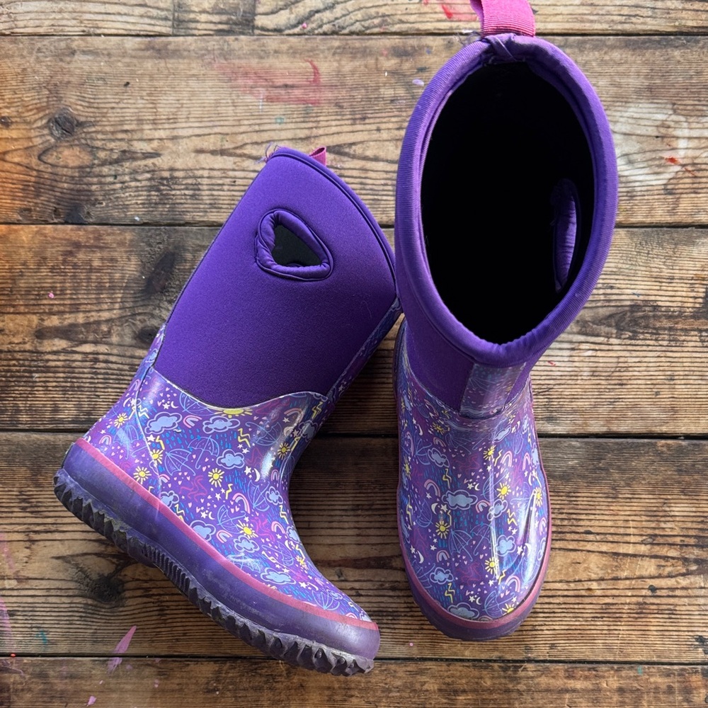 Rains Kids Vibrant Purple Rain Boots